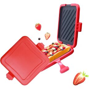 RED Microwave Toastie Maker