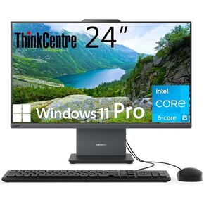 Lenovo ThinkCentre All-in-One Desktop Computer, 24" FHD IPS Display, 10-core Intel Core i7-13620H Processor, 32GB DDR5, 1TB SSD, Wi-Fi 6, USB-C, HDMI in&Out, Wired KB&Mouse, Windows 11 Pro