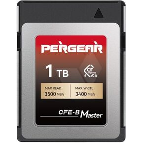 PERGEAR 1TB Cfexpress 4.0 Type B Memory Card(Master Series),3500MB/s Write Speed & 3400MB/s Read Speed,8k RAW Video Recording & Photo,Compatible with C500 Mark III,1DX Mark III;Z6,Z7II,Z9,D850;DC-S1