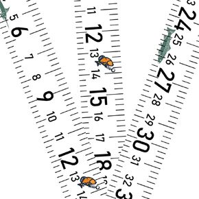 58" Fishing Ruler Sticker for Boat Fish Ruler Measuring Sticker 3 Pack Waterproof Strong Self Adhesive Fish Measure Tape Fishing Measuring Tool (Green)