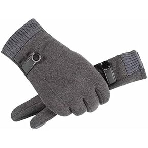 Men's Winter Warm and Velvet Padded Outdoor Driving Mittens