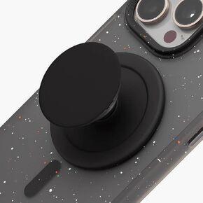 قبضة الهاتف المغناطيسية متوافقة مع Magsafe ， حامل حامل الهاتف المحمول القابل للطي للهاتف الذكي لجهاز الهاتف الخليوي - Twill الأسود