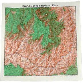 Topographic Map Bandana Grand Canyon National Park