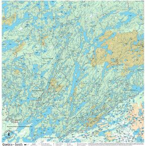 Quetico Map - West – Waterproof, Durable Cloth Map for Canoeing, Hiking, and Camping by True North Map Company
