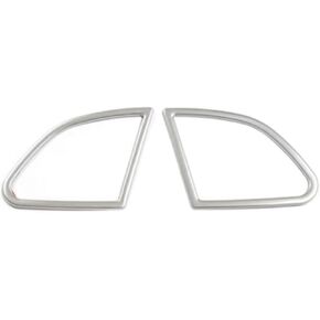 Silver Fit for Volvo XC60 2012-2017 2Pcs Car Door Audio Speaker Trim Cover Decoration Stainless Steel Accessories Interior Door Audio Speaker Cover