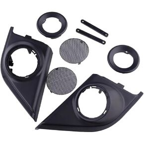 1 Pair Car Door Panel Audio Horn Cover Loudspeaker Car Door Tweeters Speakers Cover Panel Trim Kit Fit for CR-V 2017-2019 Door Audio Speaker Cover