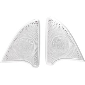 2PCS باب سيارة مكبر صوت مكبر صوت ملصق ملصق فضي للاصطدام لـ BMW X5 X7 G07 G07 2019-2023 غطاء مكبر صوت مكبر صوت للسيارة