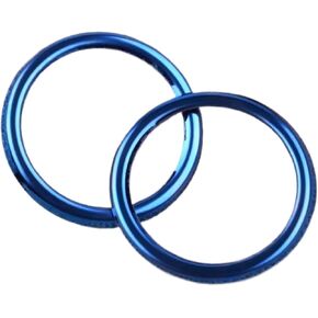 2pcs سيارة أبواب الباب الأمامية صوت مكبر صوت استريو تقليم الفولاذ المقاوم للصدأ مناسبة لتويوتا ملائمة لكورولا 2016 2017 2018 غطاء صوت الباب