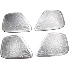 Car Styling Tweeter Speaker Window B Column Sticker Trim Fit for Benz B Class W247 GLB X247 GLA H247 Audio Speaker Cover Door Audio Speaker Cover(A Model Silver)
