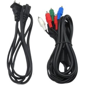 Premium HD Component AV Cable & Power Supply Cord for Microsoft Xbox
