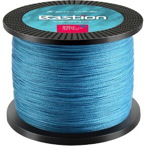 Calamus Bastion Braided Fishing Line -Abrasion Resisting Braided Lines – Thin Diameter Superline – Zero Stretch – 4 Strand MultiTuf Fiber Braid Line