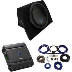 American Sound Connection Compatible with 1990 1991 1992 1993 1994 1995 1996 1997 1998 1999 2000 2001 2002 2003 2004 2005 Mazda Miata MX-5 Alpine S-W10D4 Type S Subwoofer Custom Single 10" Sub Box