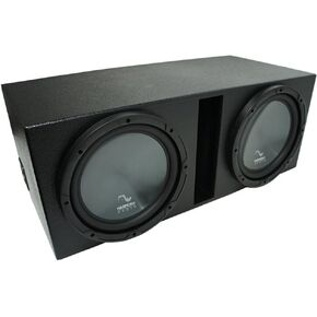 Harmony Audio Universal Car Stereo Rhino Coated Ported Dual 10" R104 Sub Box Enclosure