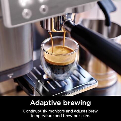 Ninja Luxe Cafe Premier Series, Espresso Machine, Drip Coffee, Rapid Cold Brew, Integrated Grinder, Hands-Free Frother, with Knock Box, Water Filter, Cleaning Tablets, Descaler, ES601GM in Saudi Arabia
