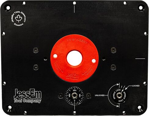 JessEm Mast-R-Lift II 02120 Router Lift, 9-1/4-Inch by 11-3/4-Inch,Black/Red in Saudi Arabia