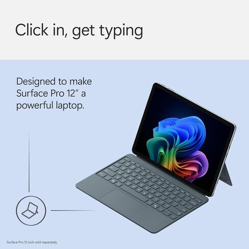 Microsoft Surface Pro Keyboard for Surface Pro 12" Device, Keyboard Only, Alcantara Material, Slate in Saudi Arabia
