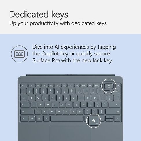 Microsoft Surface Pro Keyboard for Surface Pro 12" Device, Keyboard Only, Alcantara Material, Slate in Saudi Arabia