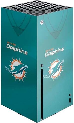 Skinit Skinit Gaming Gaming Skin متوافق مع وحدة التحكم Xbox Series X - NFL Miami Dolphins Design Tropical Design in Kuwait