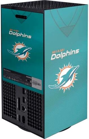 Skinit Skinit Gaming Gaming Skin متوافق مع وحدة التحكم Xbox Series X - NFL Miami Dolphins Design Tropical Design in Kuwait