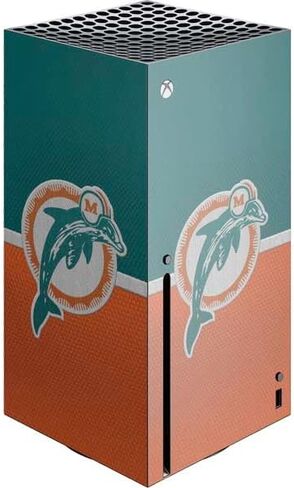 Skinit Skinit Gaming Gaming Skin متوافق مع وحدة التحكم Xbox Series X - NFL Miami Dolphins Design Tropical Design in Kuwait