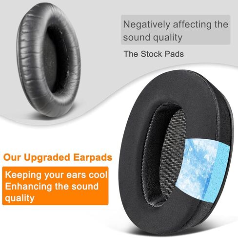 SOULWIT Cooling-Gel Replacement Earpads for Sony WH-CH700N (WHCH700N) & MDR-ZX780 (ZX780DC)/MDR-ZX770 (ZX770BN ZX770BT), Ear Pads Cushions for MDR-10R (10RNC 10RBT) Over-Ear Headphones in Kuwait