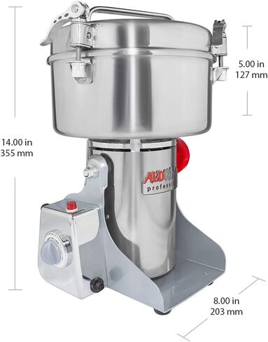 ALDKitchen Grain Mill | Swing Type Grinder for Spices, Herbs, Roots | Commercial Use | Stainless Steel | 110V (2500 g) in Kuwait