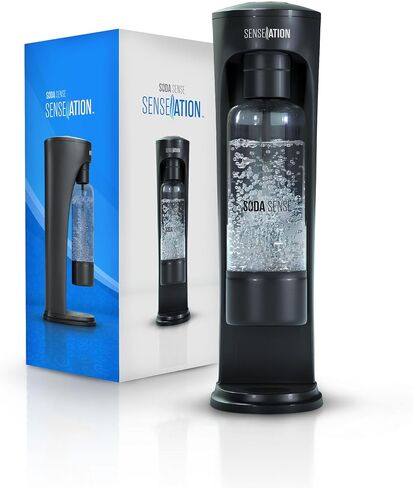 Soda Sense SENSEation Sparkling Water Maker Bundle, Includes Machine, 1 Threaded CO2 Canister & Re-usable Carbonation Bottle in Saudi Arabia