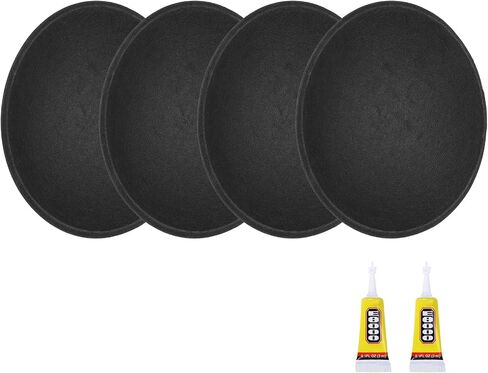 MECCANIXITY 4Pcs Speaker Dust Cap 115mm/4.53" Outer Diameter Dome Paper Cap Subwoofer Coil Cover Caps with Repair Glue for Speaker Decoration Accessory Repair in Saudi Arabia