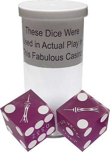 Cyber-Deals Wide Selection of 19mm Craps Dice - Authentic Las Vegas Casino Table-Played (Flamingo (Green Polished)) in Saudi Arabia