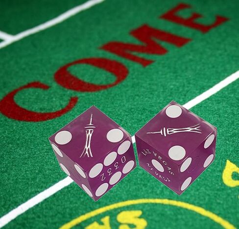 Cyber-Deals Wide Selection of 19mm Craps Dice - Authentic Las Vegas Casino Table-Played (Flamingo (Green Polished)) in Saudi Arabia