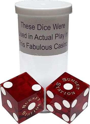 Cyber-Deals Wide Selection of 19mm Craps Dice - Authentic Las Vegas Casino Table-Played (Flamingo (Green Polished)) in Saudi Arabia