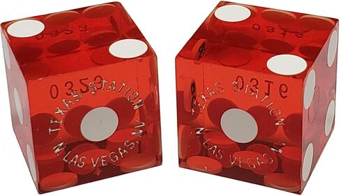 Cyber-Deals Wide Selection of 19mm Craps Dice - Authentic Las Vegas Casino Table-Played (Flamingo (Green Polished)) in Saudi Arabia