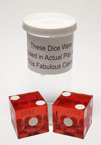 Cyber-Deals Wide Selection of 19mm Craps Dice - Authentic Las Vegas Casino Table-Played (Flamingo (Green Polished)) in Saudi Arabia