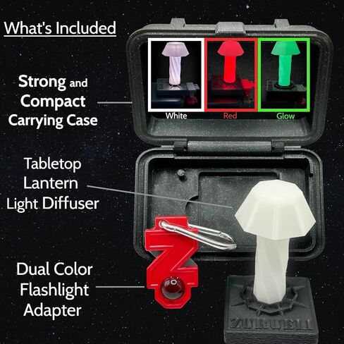 5-in-1 Smartphone Flashlight Adapter and Multicolor Lantern Diffuser with Carrying Case for Camping, Hunting, Fishing, Stargazing, and Travel in Saudi Arabia