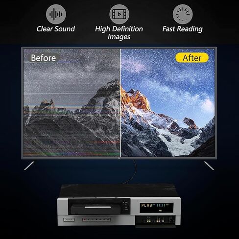 Greensen VHS Player Player Cleaner Technology Technology Technology قابل لإعادة الاستخدام الصيانة الفعالة لمشغلات VCR و VHS in Kuwait