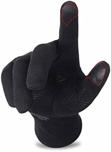 Winter Unisex Outdoor Sports Touch Screen Warm Gloves Plus Velvet Thin Section Mountaineering Cycling Men's Gloves in Saudi Arabia