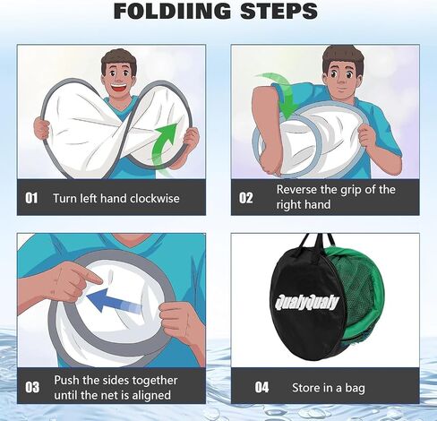 QualyQualy Floating Fish Basket 41/73 Gallons Extra Large for Live Caught, Fully Foldable Fishing Net Holder for Bait Live Well Collapsible Mesh Fishing Holder Cage in Saudi Arabia