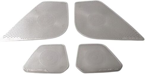 4 Doors Car Audio Speaker Loudspeaker Frame Horn Decoration Cover Fit for Mitsubishi Outlander 2022-2024 Trim Interior Accessories Door Audio Speaker Cover(Ss Black) in Saudi Arabia