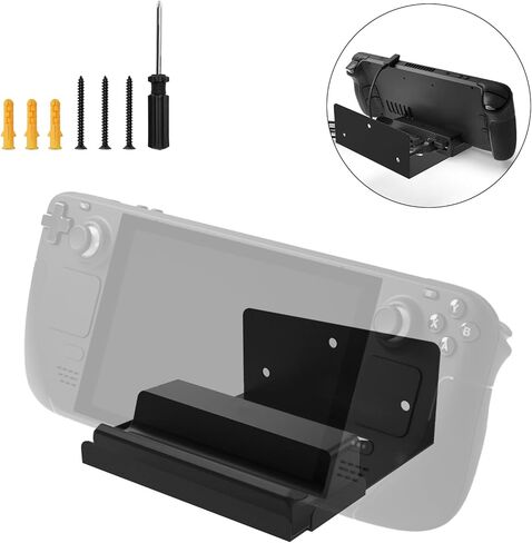 Stand for Steam Deck,with Floor mats and Protective Film,Unique Design,Made of Acrylic Material (For Steam Deck Display Stand) in Saudi Arabia