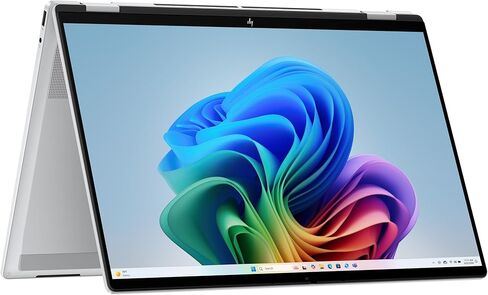 HP OmniBook 7 Flip 16 inch 2-in-1 Next Gen AI PC, 3K OLED 120Hz Touchscreen Display, Intel Core Ultra 7 258V, 32 GB RAM, 1TB SSD, Intel Arc 140V GPU, Pen, Windows 11 Home, Copilot+ PC, Glacier Silver in Kuwait