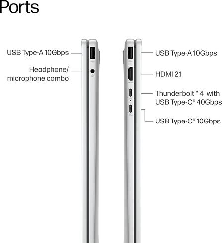 HP OmniBook 7 Flip 16 inch 2-in-1 Next Gen AI PC, 3K OLED 120Hz Touchscreen Display, Intel Core Ultra 7 258V, 32 GB RAM, 1TB SSD, Intel Arc 140V GPU, Pen, Windows 11 Home, Copilot+ PC, Glacier Silver in Kuwait