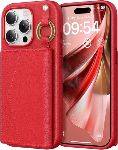 Tauri for iPhone 16 Pro Case ، حالة محفظة مغناطيسية قابلة للإزالة مع حامل البطاقة ، [متوافق مع Magsafe] علبة هاتف PU متينة مع الشحن اللاسلكي والبني in Saudi Arabia