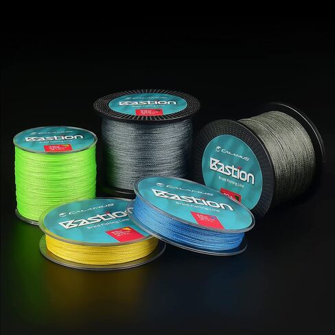 Calamus Bastion Braided Fishing Line -Abrasion Resisting Braided Lines – Thin Diameter Superline – Zero Stretch – 4 Strand MultiTuf Fiber Braid Line in Saudi Arabia