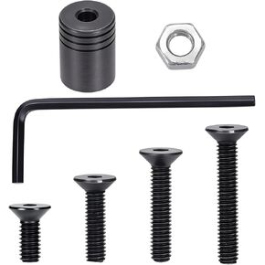 Quick Detach Swivels Mount Base Adapter Kit, Black Metal Stud Wrench, 7 Pcs