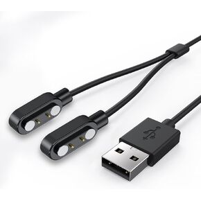 Compatible with WOWRIO Glasses Charger, Magnetic Replacement Charging Compatible for WOWRIO A8 Glasses (Black)