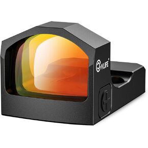 CVLIFE WolfCloak X02 Motion Awake Red Dot Sight for RMR Cut Footprint, 3 MOA Red Dot Open Reflex Optics Sight, 24mm Lens Red Dot Scope for Full-Sized Pistols, Adapter for MOS & 21mm Picatinny Base