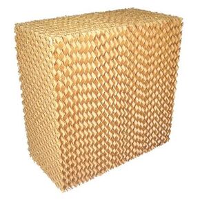 Evaporative Cooling Pad, 40x8x28 in., Gold, Air Cooling, Compatible with Electronic Devices