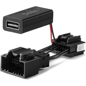 Dash Cam Power Adapter (16-Pin Type A) Compatible with Ford F150 F250 F350, Bronco, Mustang, Fusion and More,Connects to Rear View Mirror, Built-in USB Power Source, Easy Plug & Play