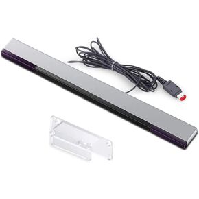 Replacement Wired Remote Motion Sensor Bar Reciever with Bracket for Nintendo Wii/Nintendo Wii U (with Bracket)