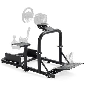 Marada Racing Simulator Cockpit fit for Logitech G27 G29 G920 G923, Fanatec, Thrustmaster T300RS T500R, Upright Stable Sim Racing Cockpit, without Wheel Pedal Shifter Seat